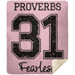 Proverbs 31 - Premium Mink Sherpa Blanket 50x60 - Jesus Surfed Apparel Co. 