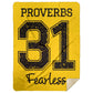 Proverbs 31 - Premium Mink Sherpa Blanket 60x80 - Jesus Surfed Apparel Co. 
