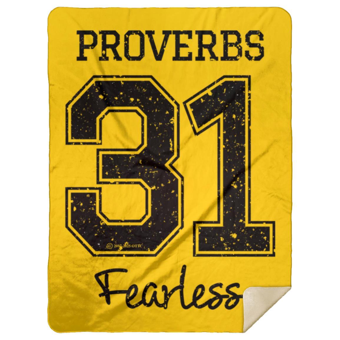 Proverbs 31 - Premium Mink Sherpa Blanket 60x80 - Jesus Surfed Apparel Co. 