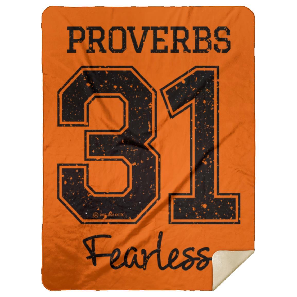 Proverbs 31 - Premium Mink Sherpa Blanket 60x80 - Jesus Surfed Apparel Co. 
