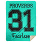 Proverbs 31 - Premium Mink Sherpa Blanket 60x80 - Jesus Surfed Apparel Co. 