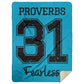 Proverbs 31 - Premium Mink Sherpa Blanket 60x80 - Jesus Surfed Apparel Co. 