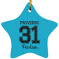 Proverbs 31 - Star Ornament - Jesus Surfed Apparel Co. 