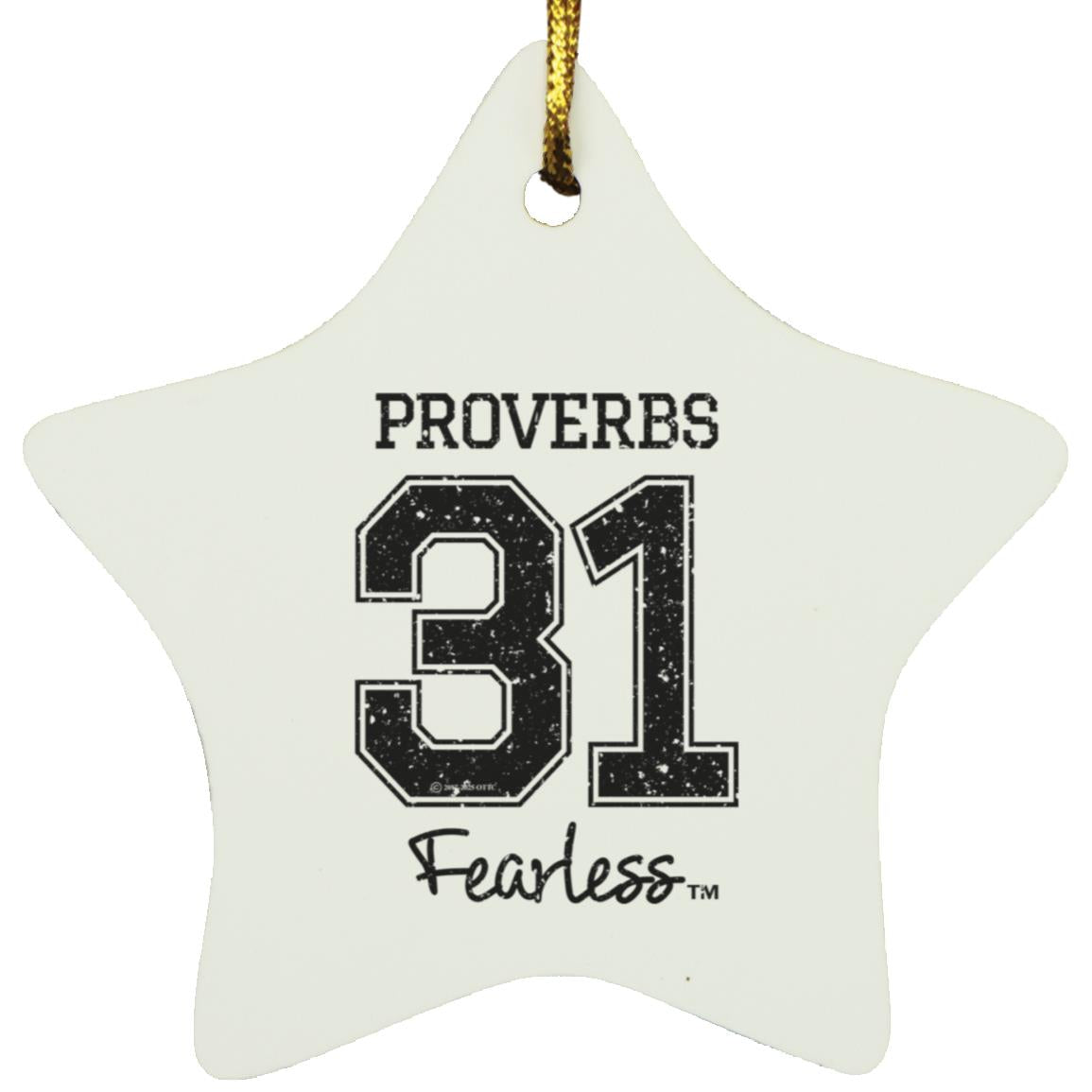 Proverbs 31 - Star Ornament - Jesus Surfed Apparel Co. 