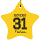 Proverbs 31 - Star Ornament - Jesus Surfed Apparel Co. 