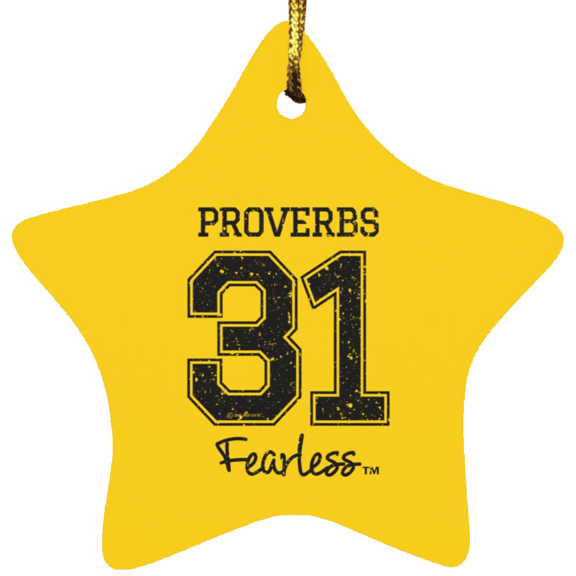 Proverbs 31 - Star Ornament - Jesus Surfed Apparel Co. 