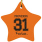 Proverbs 31 - Star Ornament - Jesus Surfed Apparel Co. 