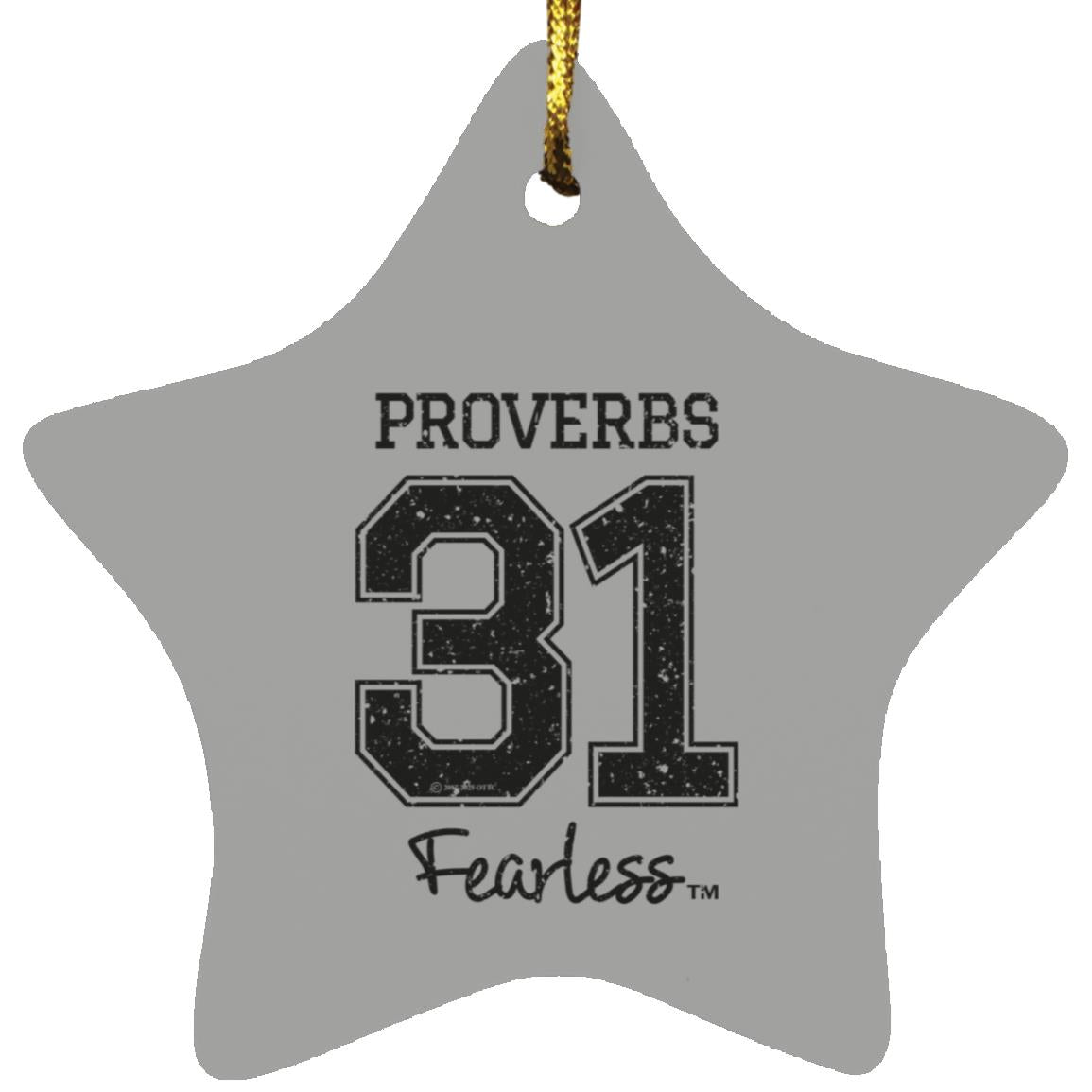 Proverbs 31 - Star Ornament - Jesus Surfed Apparel Co. 