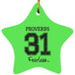 Proverbs 31 - Star Ornament - Jesus Surfed Apparel Co. 