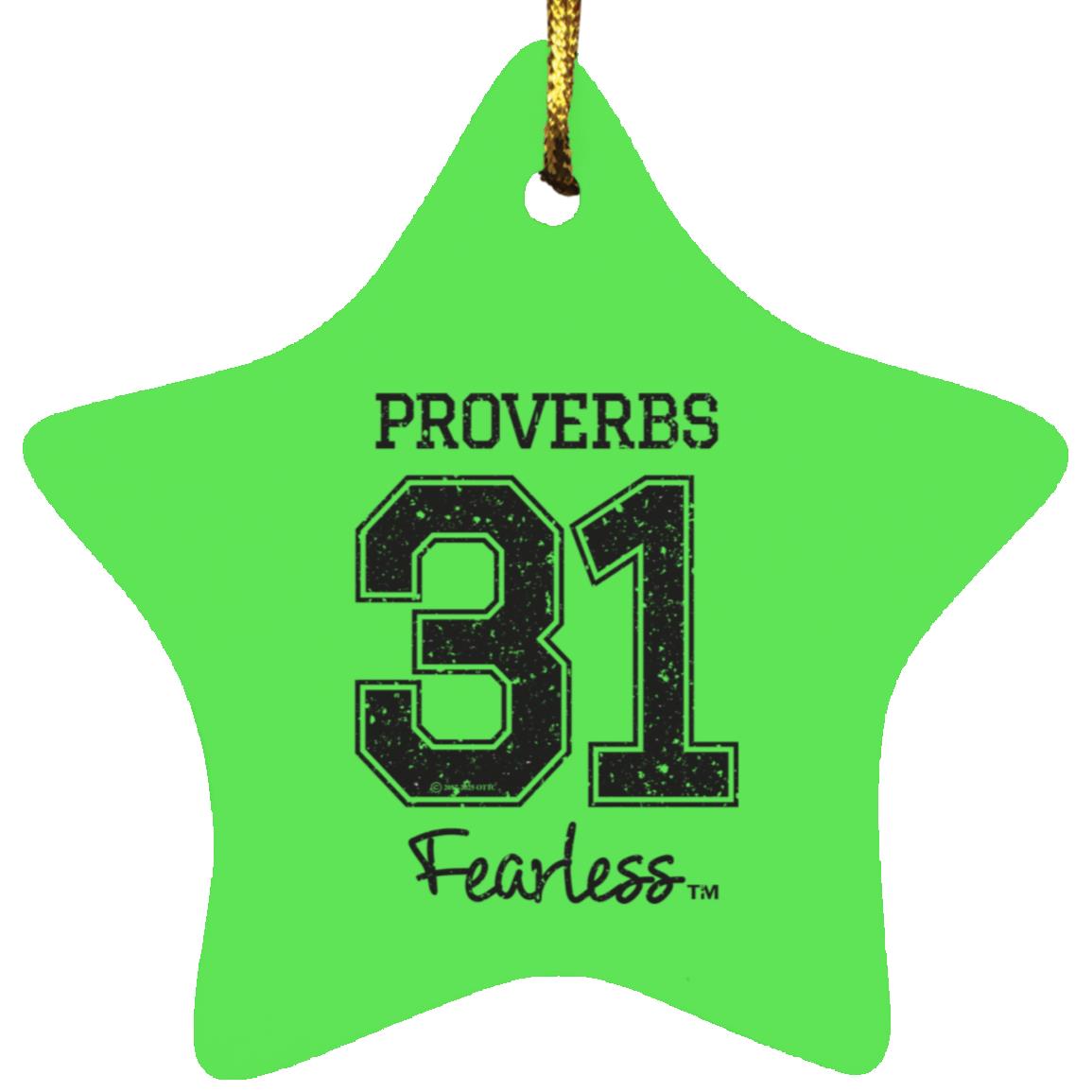 Proverbs 31 - Star Ornament - Jesus Surfed Apparel Co. 