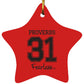 Proverbs 31 - Star Ornament - Jesus Surfed Apparel Co. 