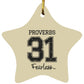 Proverbs 31 - Star Ornament - Jesus Surfed Apparel Co. 