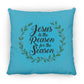 Reason for the Season - Large Square Pillow - Jesus Surfed Apparel Co. 