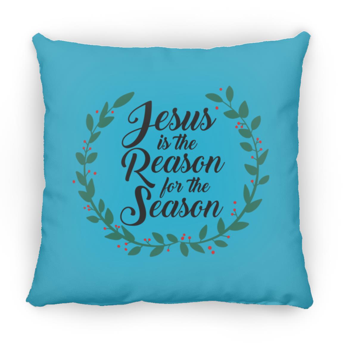 Reason for the Season - Large Square Pillow - Jesus Surfed Apparel Co. 