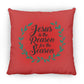 Reason for the Season - Large Square Pillow - Jesus Surfed Apparel Co. 