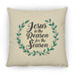 Reason for the Season - Large Square Pillow - Jesus Surfed Apparel Co. 