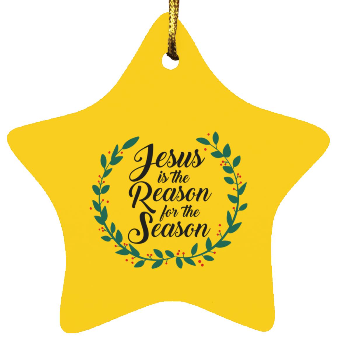 Reason for the Season - Star Ornament - Jesus Surfed Apparel Co. 