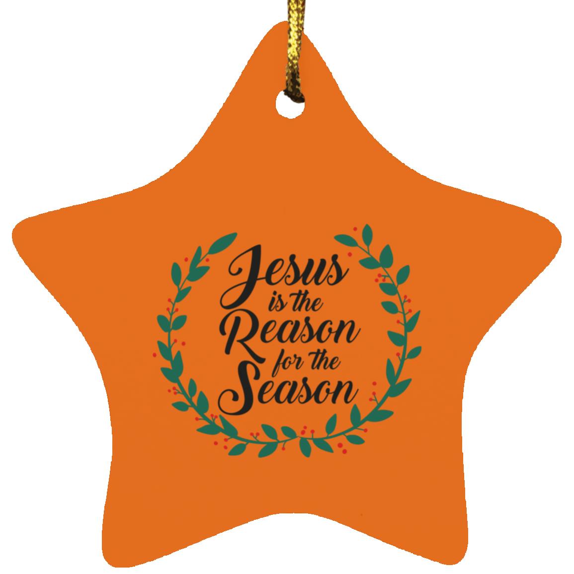 Reason for the Season - Star Ornament - Jesus Surfed Apparel Co. 