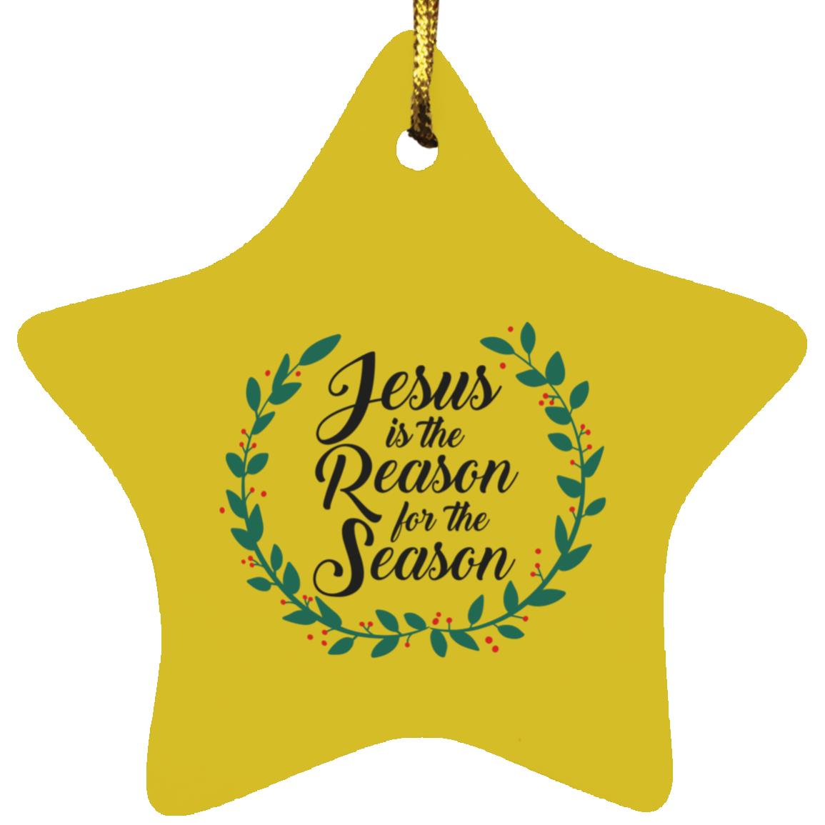 Reason for the Season - Star Ornament - Jesus Surfed Apparel Co. 