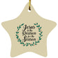 Reason for the Season - Star Ornament - Jesus Surfed Apparel Co. 