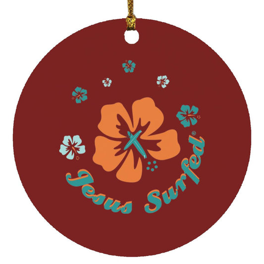 Ring of Flowers - Circle Ornament - Jesus Surfed Apparel Co. 