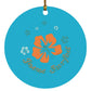 Ring of Flowers - Circle Ornament - Jesus Surfed Apparel Co. 