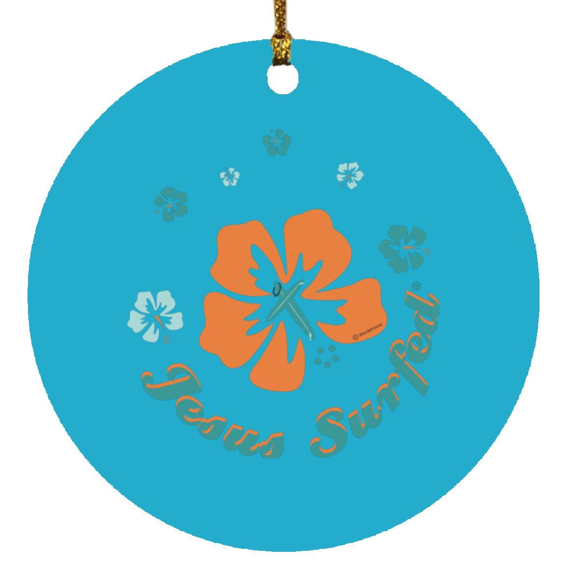 Ring of Flowers - Circle Ornament - Jesus Surfed Apparel Co. 