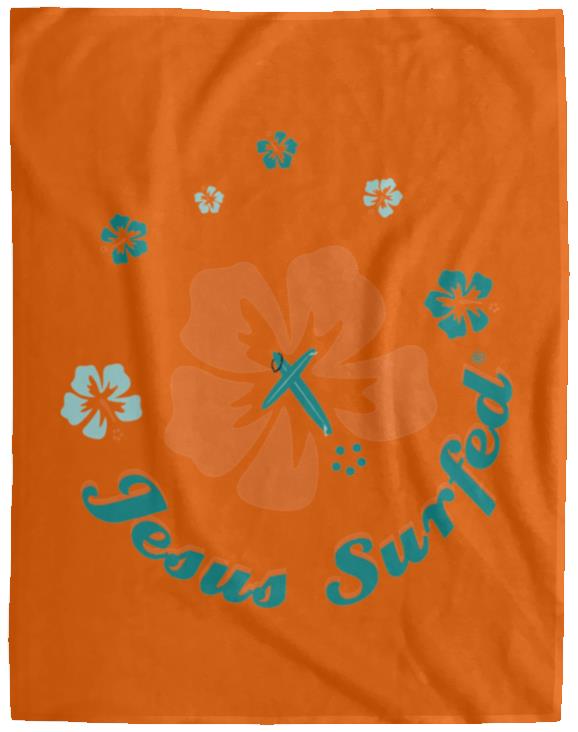 Ring of Flowers - Cozy Plush Fleece Blanket - 60x80 - Jesus Surfed Apparel Co. 