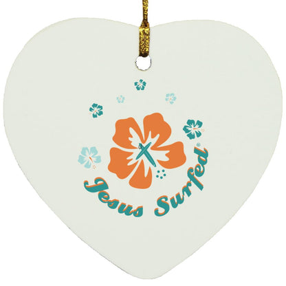 Ring of Flowers - Heart Ornament - Jesus Surfed Apparel Co. 