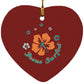 Ring of Flowers - Heart Ornament - Jesus Surfed Apparel Co. 