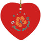 Ring of Flowers - Heart Ornament - Jesus Surfed Apparel Co. 