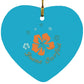 Ring of Flowers - Heart Ornament - Jesus Surfed Apparel Co. 