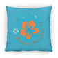 Ring of Flowers - Large Square Pillow - Jesus Surfed Apparel Co. 