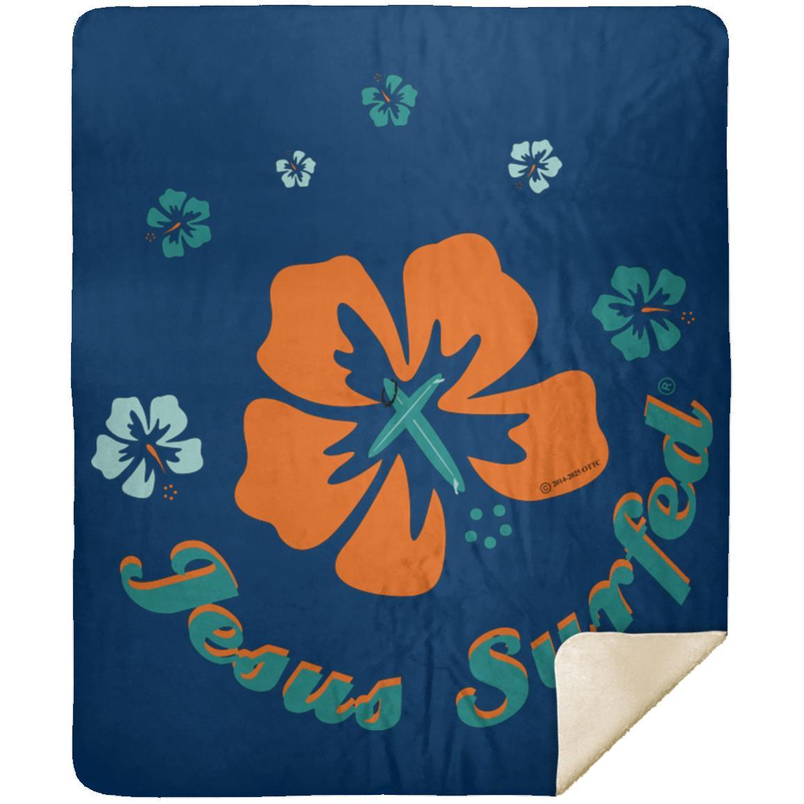 Ring of Flowers - Premium Mink Sherpa Blanket 50x60 - Jesus Surfed Apparel Co. 