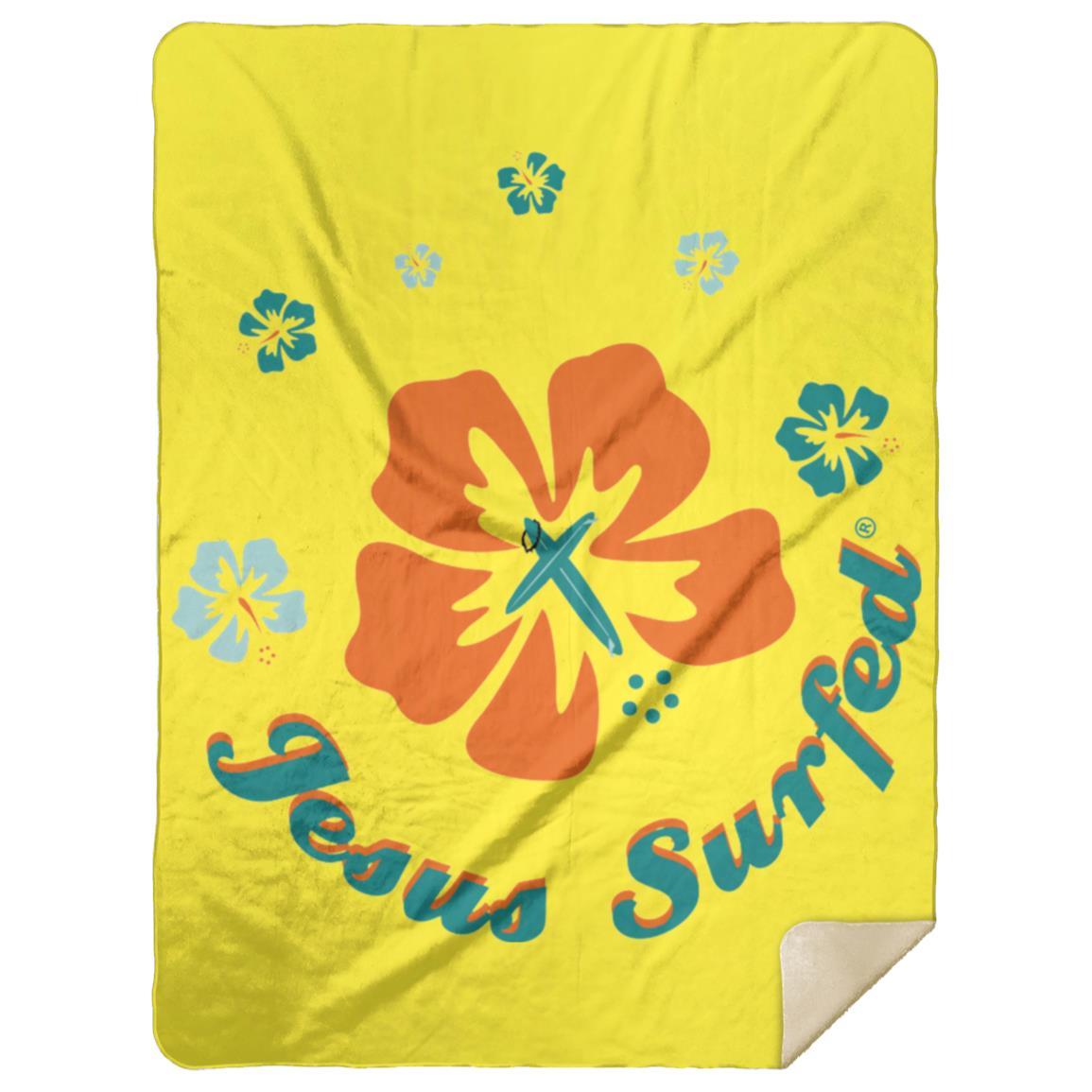 Ring of Flowers - Premium Mink Sherpa Blanket 60x80 - Jesus Surfed Apparel Co. 