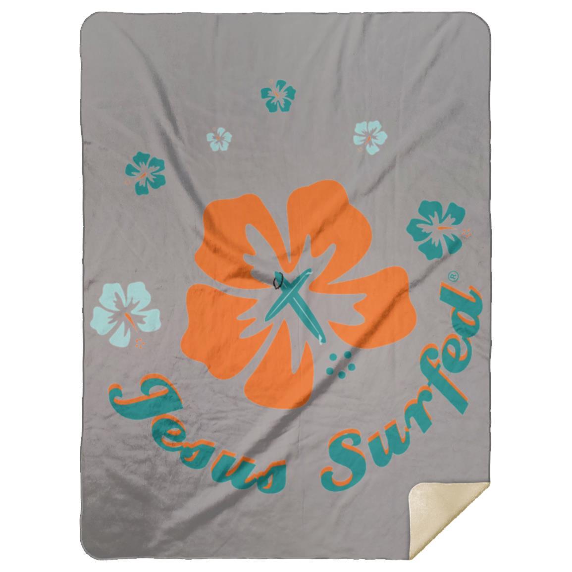 Ring of Flowers - Premium Mink Sherpa Blanket 60x80 - Jesus Surfed Apparel Co. 