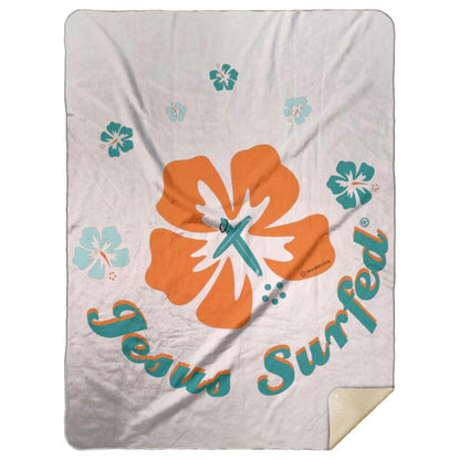 Ring of Flowers - Premium Mink Sherpa Blanket 60x80 - Jesus Surfed Apparel Co. 