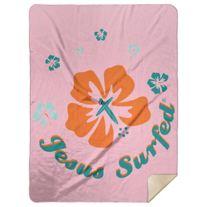 Ring of Flowers - Premium Mink Sherpa Blanket 60x80 - Jesus Surfed Apparel Co. 