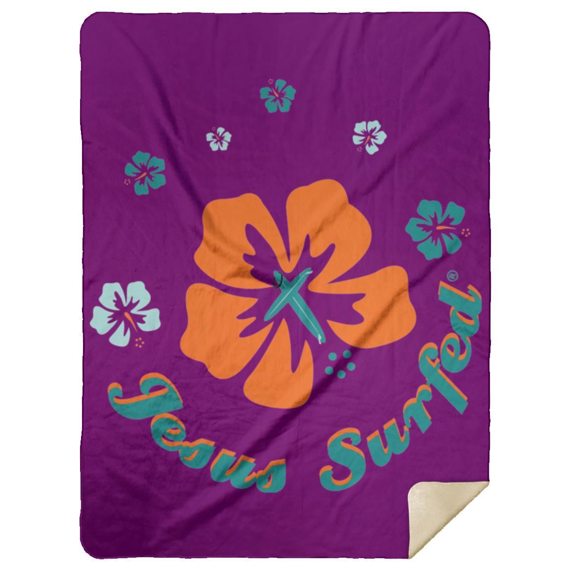 Ring of Flowers - Premium Mink Sherpa Blanket 60x80 - Jesus Surfed Apparel Co. 