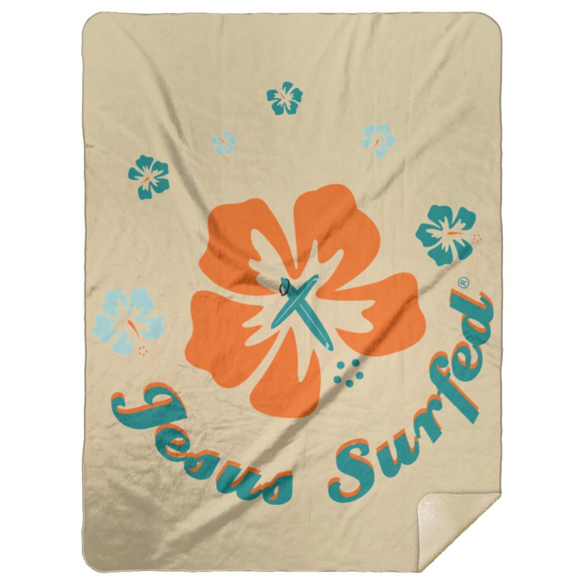 Ring of Flowers - Premium Mink Sherpa Blanket 60x80 - Jesus Surfed Apparel Co. 