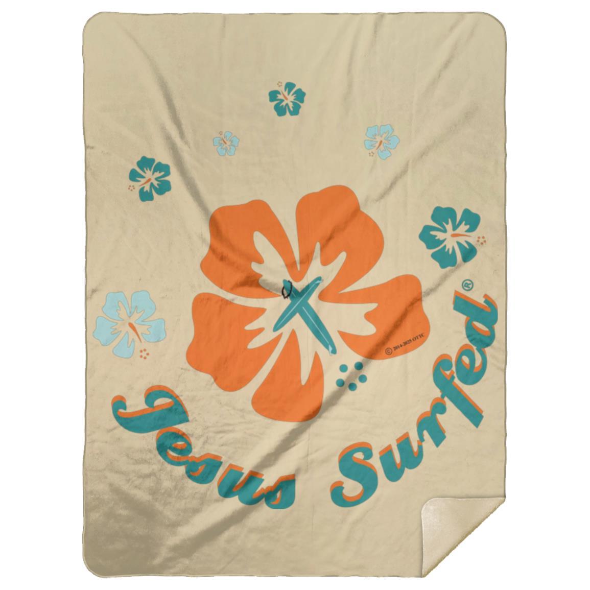 Ring of Flowers - Premium Mink Sherpa Blanket 60x80 - Jesus Surfed Apparel Co. 