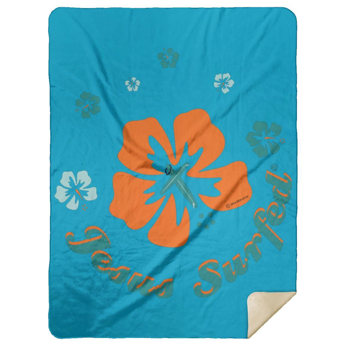 Ring of Flowers - Premium Mink Sherpa Blanket 60x80 - Jesus Surfed Apparel Co. 