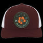 Ring of Flowers - Trucker Snap Back - Circle Patch - Jesus Surfed Apparel Co. 