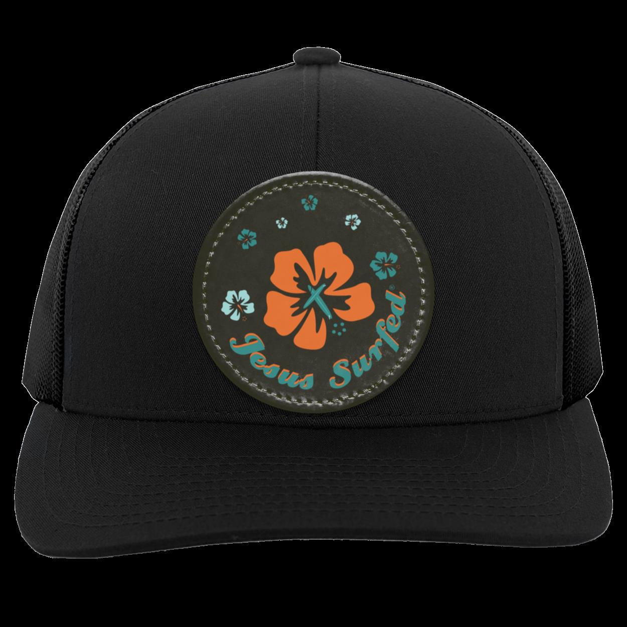 Ring of Flowers - Trucker Snap Back - Circle Patch - Jesus Surfed Apparel Co. 