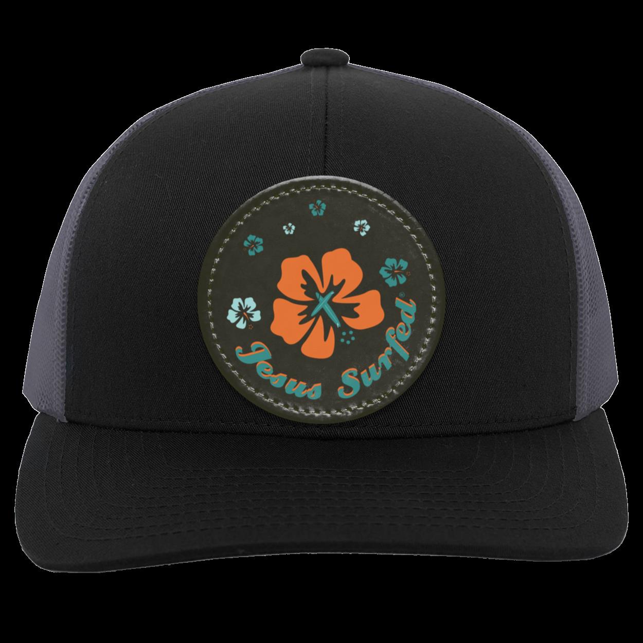 Ring of Flowers - Trucker Snap Back - Circle Patch - Jesus Surfed Apparel Co. 