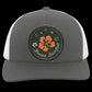 Ring of Flowers - Trucker Snap Back - Circle Patch - Jesus Surfed Apparel Co. 