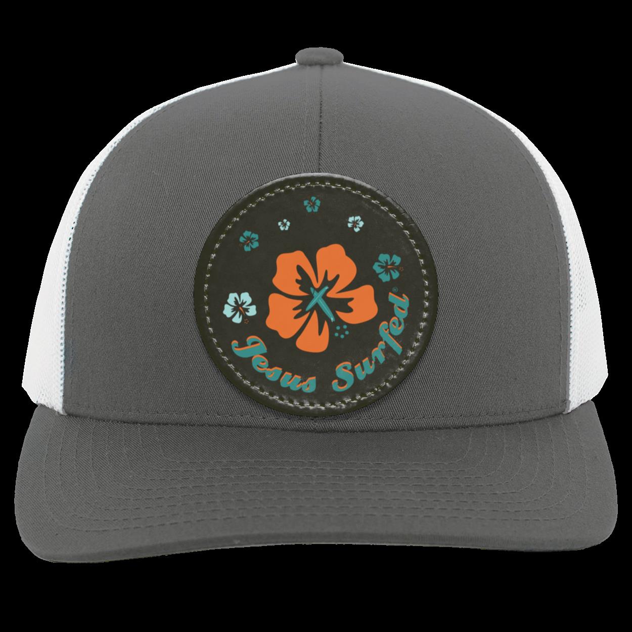 Ring of Flowers - Trucker Snap Back - Circle Patch - Jesus Surfed Apparel Co. 