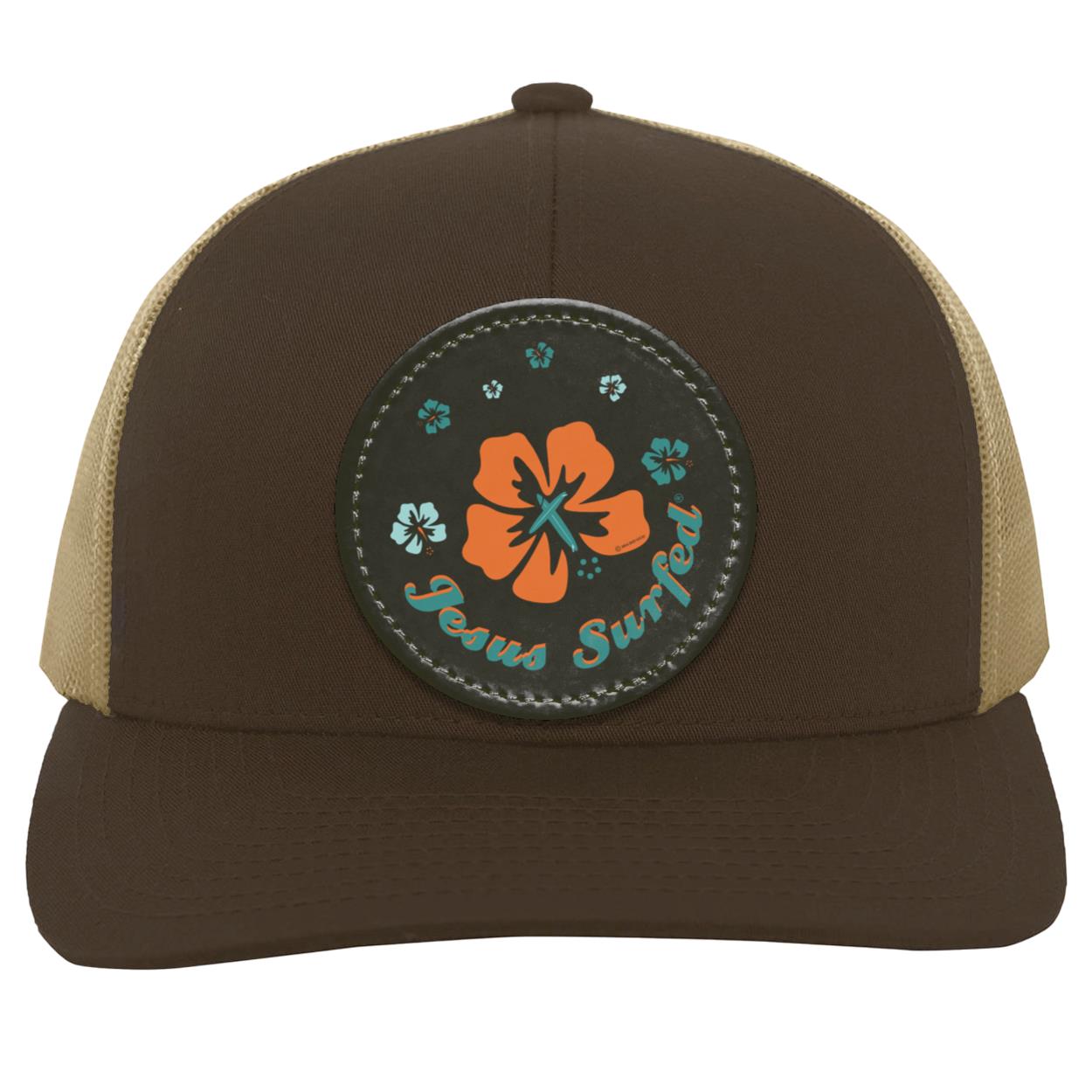 Ring of Flowers - Trucker Snap Back - Circle Patch - Jesus Surfed Apparel Co. 
