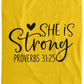 She is Strong - Cozy Plush Fleece Blanket - 60x80 - Jesus Surfed Apparel Co. 