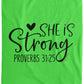 She is Strong - Cozy Plush Fleece Blanket - 60x80 - Jesus Surfed Apparel Co. 